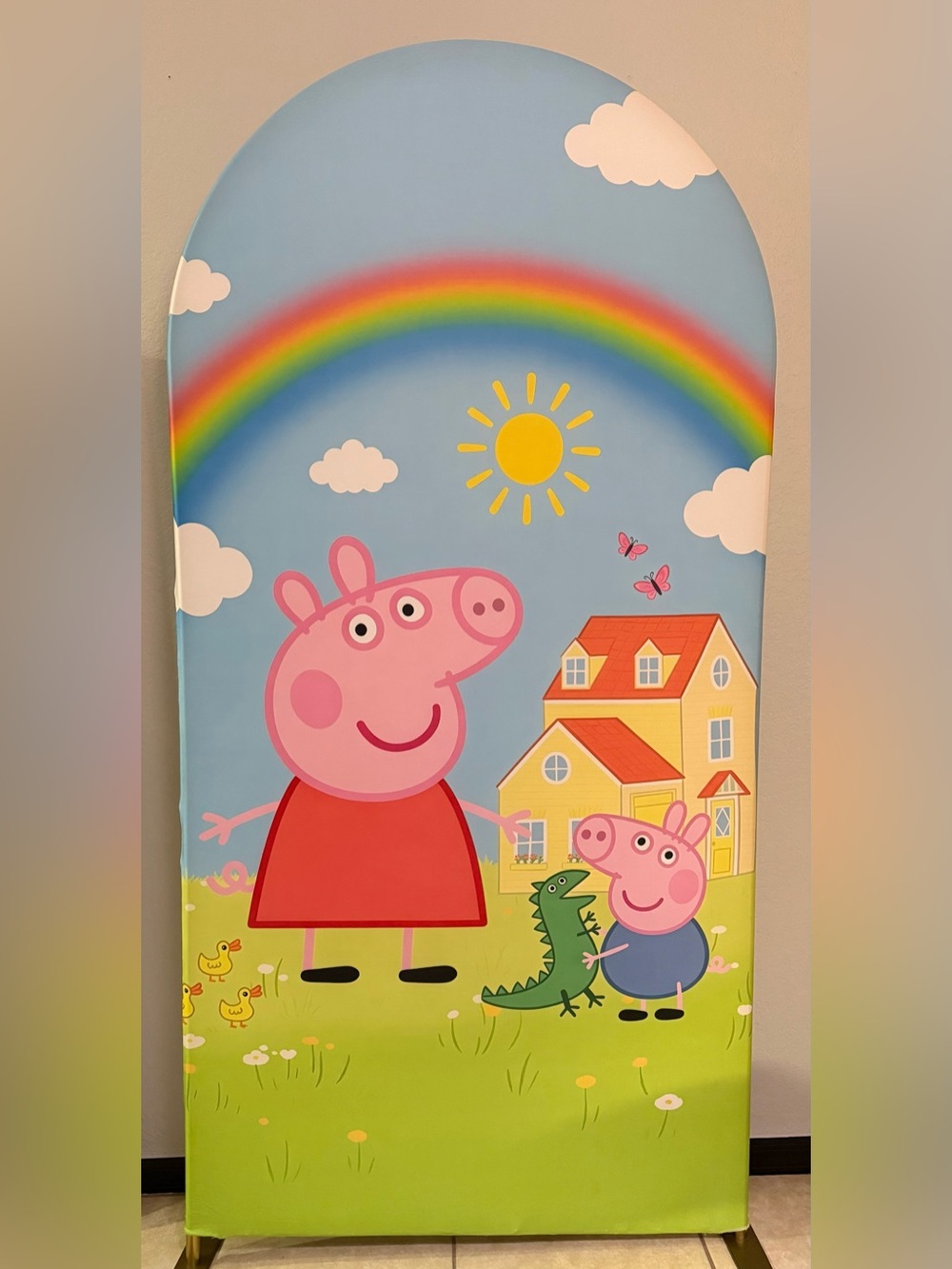 Peppa Pig Arch Backdrop Cover